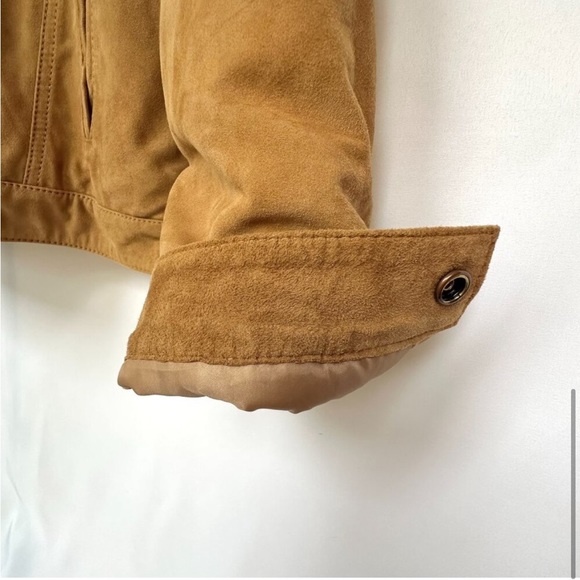 Lucky Brand Genuine Suede and Shearling Trucker Jacket - Picture 8 of 8